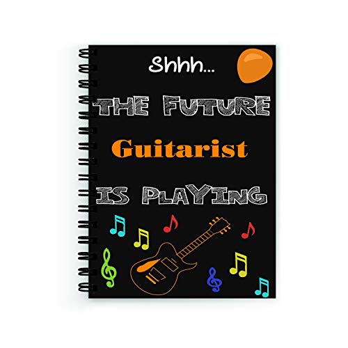 60% OFF on VPRINT QUALITY Wire Bound Spiral Printed,Wire Bound Spiral Printed unruled Guitar Staff Notebook Pages :160 (Size :A5)