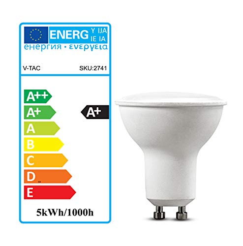 Faretto VT-2225 led gu10 5w 110° copertura