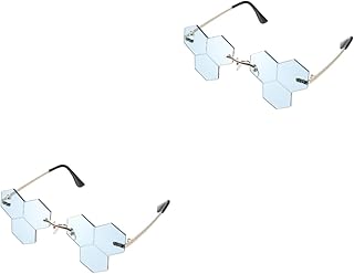 2 Pares De Óculos De Sol Femininos Óculos De Sol Sem Aro Óculos De Sol Engraçados Para Homens Óculos De Sol Vintage Óculos De Sol Grandes Óculos De Sol Masculinos Óculos De