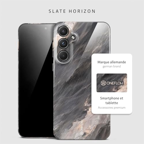 Coque marbrée Samsung A55 5G idéale pour le bureau et les sorties chics