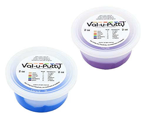 Val-u-Putty Exercise Putty - Blueberry, Plum - 2 oz Each - Bundle