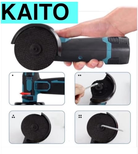 Image of KAITO Cutting Disc for Mini Angle Grinder - 3 Inch (75-80MM) (Pack of 3) | Metal Cutting Wheel for Iron, Steel, Copper & PVC | High-Speed Abrasive Cut-Off Blade | Durable & Fast Cutting