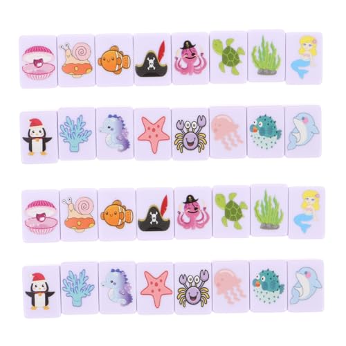 Jeu de mahjong portable FRCOLOR fini l\'ennui en vacances avec ces tuiles marines