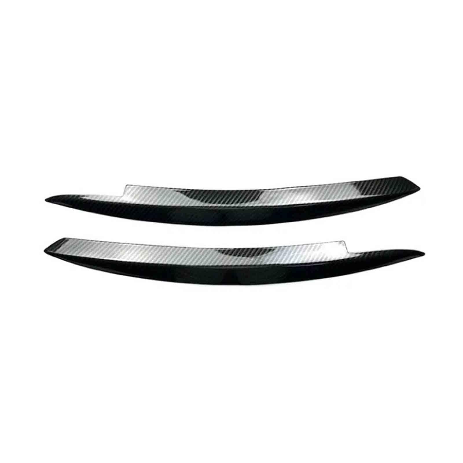 YPFYBHD Compatible with VW Golf 6 Golf6 MK6 GTI R 2009-2012, 1 Pair Car Headlight Eyebrow Eyelid Lamp Car Evil Eye Car Sticker Exterior Accessories Modification, Carbon Fiber Look
