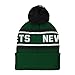 Outerstuff Youth Green New York Jets Jacquard Cuffed Knit Hat with Pom
