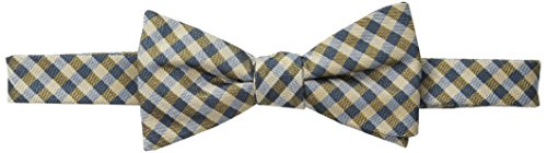 Buffalo Simon Plaid Men's Bowtie, Teal, One Size