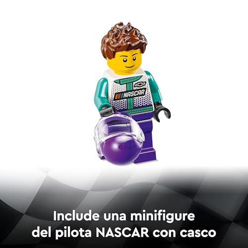 Speed Champions NASCAR Next Gen Chevrolet Camaro ZL1, Modellino di Auto da Costruire, Macchina Giocattolo da Collezione con Minifigure del Pilota, Giochi per Bambini e Bambine da 9 Anni 76935 - Lego - Immagine 4