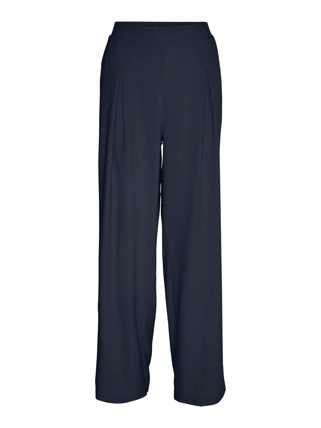 VERO MODA Women's VMMYMILO HW Wide Pants WVN GA Pants, Navy Blazer, M