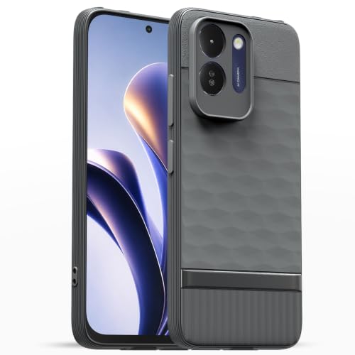 Image of Outlouders Back Cover for Poco M8x 5G | Full Camera Protection | TPU Soft Flexible Shockproof Bumper Case (Grey)