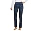 Bandolino Women's Mandie Signature Fit 5 High Rise Jean Regular, Nightfall, 16