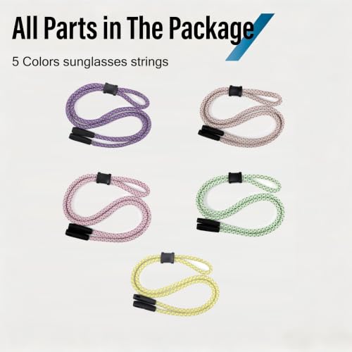 Image of 3tyto Glasses Strap, Sunglasses Strap for Men Women, 5 Pcs Eyeglasses Strap