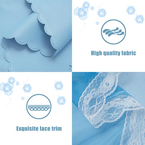 Image of Yancorp Curtains for Girls Bedroom Kids Room Rainbow Curtains Nursery Curtain 63 inches Length Grommet Rainbow Color for Playroom(Ombre Blue, W52 X L63)