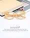 FEISEDY Retro Square Thick Big Frame Blue Light Blocking Reading Glasses Anti Glare Digital Eyestrain Reader B2523 Yellow 1.25x