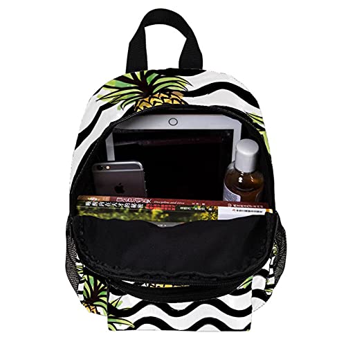Sac à dos enfants 30,5 cm à rayures et ananas pour garçons et filles