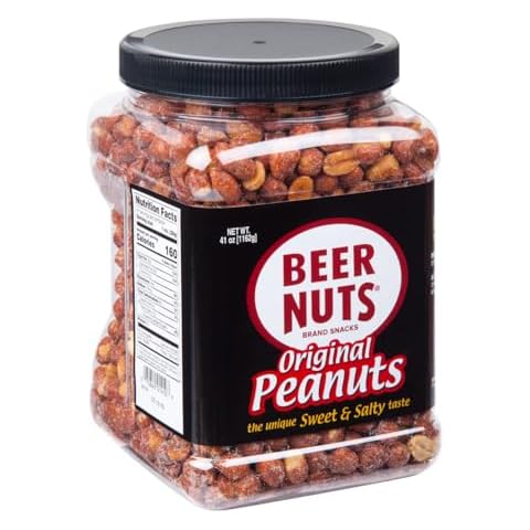 BEER NUTS | Original Sweet and Salty Peanuts. 41 oz. Jar Cover