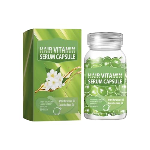 2PCS Hair Vitamin Capsule Keratin Oil Fast Restore Soft Smooth Shiny Hair Care Nourish Repair Hair (E)