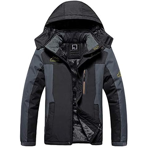 R RUNVEL Men's Waterproof Ski Jacket Cover