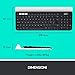 immagine 7Logitech K780 Tastiera Wireless ‎‎2.4 GHz e Bluetooth Multidispositivo per Windows, Apple, Android o Chrome, PC/Mac/Laptop/Smartphone/Tablet, Layout Italiano QWERTY, Grigio ‎Scuro/Bianco