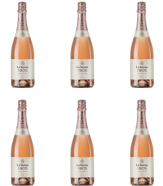 La Versa | 1905 Rosè | Vino Spumante di Qualità Pinot Nero Rosato Brut Metodo Classico Senza Annata | Confezione da 6 Bottiglie