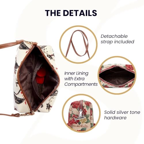 Signare Tapestry Women Fashion Travel Hip Cross Body Bag Brown Cats Design (HPBG-CAT)3