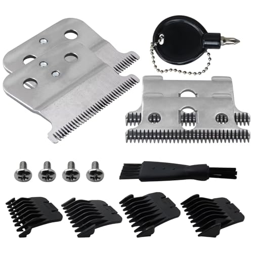 Trimmer Blades Set with Limit Combs & Brush Compatible for Andis G GO GTO GTX Trimmers T Outliners Blades by YTXXDEUS