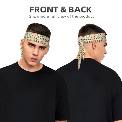 Cartoon Small Insects Sports Bandage Headscarf is Unisex, Light and Comfortable, Suitable for All Kinds of Sports Scenes3