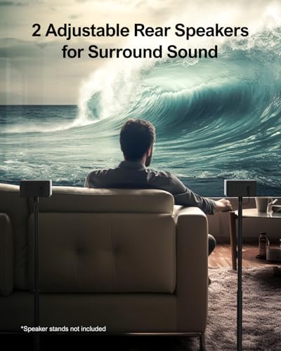Ultimea 5.1 Virtual Surround Sound Bar, 320W Home Theater Surround System With Adjustable Speakers & Subwoofer thumb #3
