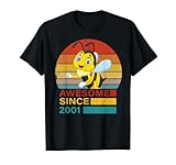 Photo Gallery bee 2001 birthday funny vintage bee retro sunset maglietta Photo Gallery bee 2001 birthday funny vintage bee retro sunset maglietta