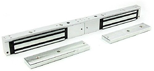 Cerradura magnética de 180kg y 400lbs para puerta de madera doble visible