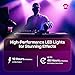Ape Labs Mini 2+ Ultra Efficient LED Uplighting with Remote & 10 Hours Battery Life for Weddings, DJs & Event Lighting - IP65 Waterproof RGBaW Spotlight with MusikMode & DMX App Control - Set of 2