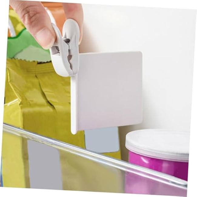 16pcs Adjustable Refrigerator Side Door Dividers Clips for Food Storage and Organization Strong Grip for Bottles and Cans Kitchen Storage