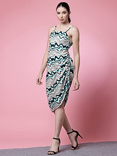 Image of OOMPH! Women's Crepe Sheath Knee-Length Dress