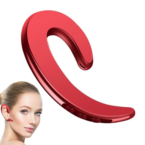 fanelod Open Ear Earbuds, Stereo Sweat-resistant Sports Ear-Hook Headphone with Mic, Ultra-Light Balanced Earpiece Headphone, Bilingual Mode Sport Over Ear Wireless Earbuds for Running Workouts