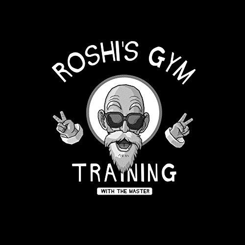 MAKAYA Camiseta Roshi´s GMY - Training with The Master - Negro XXXL