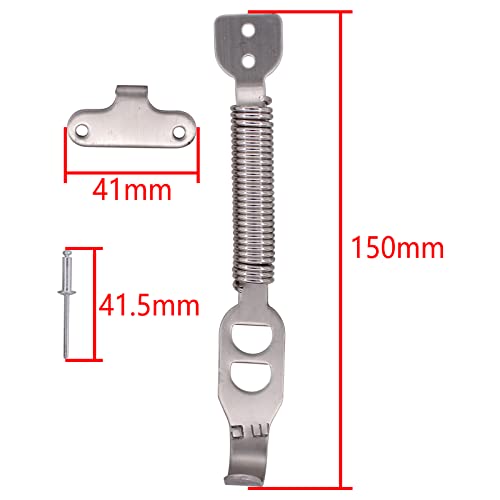 Doo Engy Schnellverschluss Motorhauben Verschluss Motorhaubenschloss Feder Halter Halterung Federverschlüsse für die meisten Autos Rennwagen Sportwagen