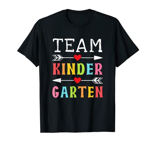 Team Kindergarten Studente Insegnante Divertente Ritorno A Scuola Maglietta
