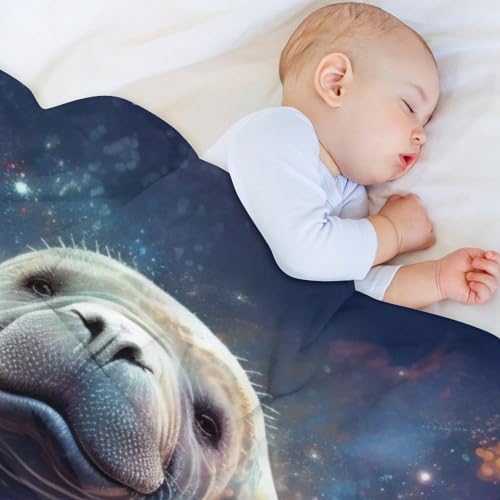 Couverture lamantin en flanelle douce de qualité supérieure pour lit - 5