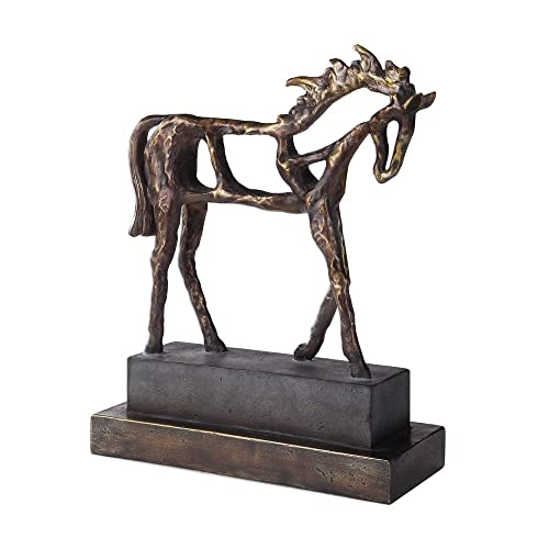Escultura Titan Horse 16.5 pulgadas miniatura 3