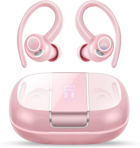 Csasan Ecouteurs Sport sans Fil Bluetooth 5.4 Son HiFi Stéréo Haute Qualité