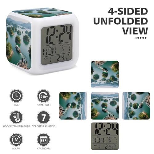 Reloj digital LED con función de repetición snooze para evitar quedarse dormido 4