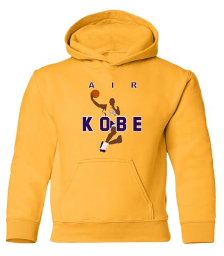 RIVEBELLA Los Angeles Air Mamba Basketball Youth Hooded Sweatshirt
