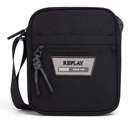 Sac à bandoulière Homme Replay Fm3765 sacoche noire tendance