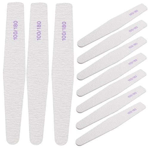 Homoyoyo 25 Piezas Limas de Uñas Profesionales con Superficies Abrasivas Múltiples para Manicura Portátil y Acabado Casa y Salón
