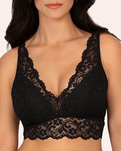 Image of Smart & Sexy Women's Signature Lace Deep V Neck Wireless Bralettes