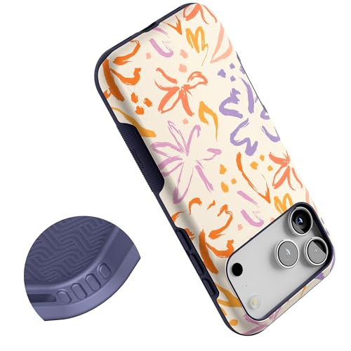 Coque iPhone 17 Pro Max protection antichoc floral hawaïen compatible MagSafe