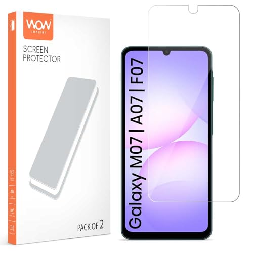 Image of WOW IMAGINE Unbreakable Nano Film Glass Screen Protector for Samsung Galaxy M17e 5G | F70e 5G | M07 | F07 | A07 | A07 5G [ Flexible like a Screen Guard, Harder than a Tempered Glass ] - Pack Of 2