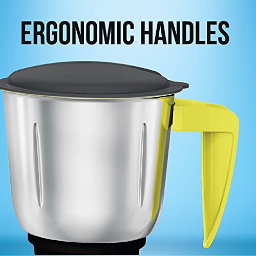 Havells-Capture-500-Watt-Mixer-Grinder-With-3-Bigger-Size-Stainless-Steel-Jar-Grey-Green-With-5-Year-Motor-Warranty - mixer grinder