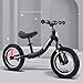 Chenbz Sports de plein air Balance enfants vélo Scooter 26 Ans Enfants Hauteur d'assise réglable Trotteur en caoutchouc rempli d'air de pneus for enfants en bas âge Pas Pedal Scooter Vélo, Noir, modèl
