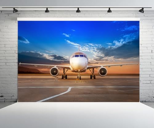 CHNYWORK 9x6ft Airplane Photography Backdrop - image 2