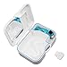 MOOKEENONE 12X9X4cm False Teeth Storage Case Container Denture Box with Mirror Clean Brush Appliance